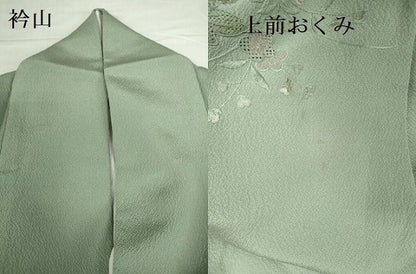 平和屋着物●中国三大刺繍　スワトウ刺繍　汕頭刺繍　総刺繍　訪問着　片輪車花文　正絹　逸品　DABI5368op