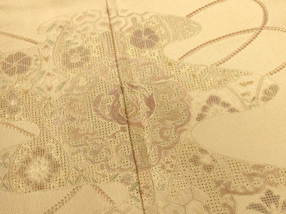 平和屋着物●中国三大刺繍　スワトウ刺繍　汕頭刺繍　総刺繍　訪問着　鳳凰更紗花文　正絹　逸品　DABI5371op