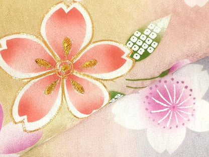 平和屋着物●豪華振袖　駒刺繍　舞桜　暈し染め　正絹　逸品　DABI5372op