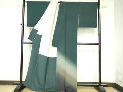 平和屋着物●京都の名門ブランド　銀花仙　色留訪問着　霞文　暈し染め　正絹　逸品　未使用　DABI5380op