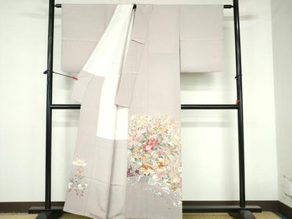 平和屋着物●本加賀友禅作家　黒田勲　色留袖　花鳥文　暈し染め　正絹　逸品　DABI5386op