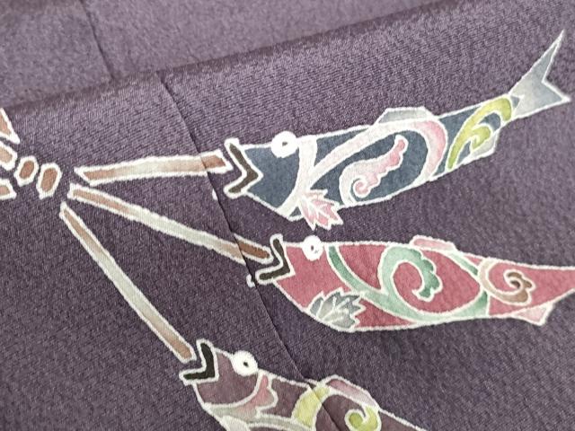 平和屋着物●訪問着　友禅　作家物　魚　暈し染め　正絹　逸品　DABI5394op