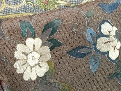平和屋着物●豪華色留袖　翠山刺繍　総刺繍　正倉院更紗花文　暈し染め　金糸　ロング丈　正絹　逸品　DABI5398op
