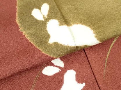 平和屋着物●ファッションデザイナー HIROKO KOSHINO コシノヒロコ 訪問着 刺繍 絞り 跳び兎 露芝 さが美扱い ロング丈 逸品 DABI5399op