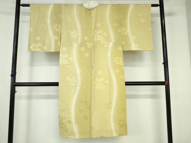 平和屋着物●長襦袢　無双仕立て　舞桜　暈し染め　やまと誂製　正絹　逸品　DABI5400op