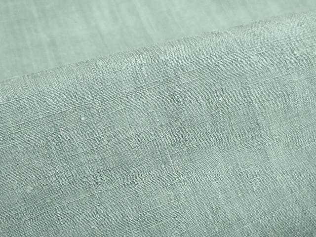平和屋着物●結城紬　湊鼠色　正絹　逸品　DABI5409op