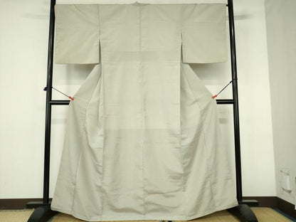 平和屋着物●本塩沢　やまだ織　絣文様　正絹　逸品　DABI5412op