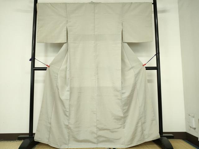 平和屋着物●本塩沢　やまだ織　絣文様　正絹　逸品　DABI5412op