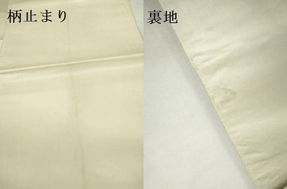 平和屋本店▼六通柄袋帯　裂取蒔絵文　手織二重箔　純金箔　正絹　逸品　DABI5425op