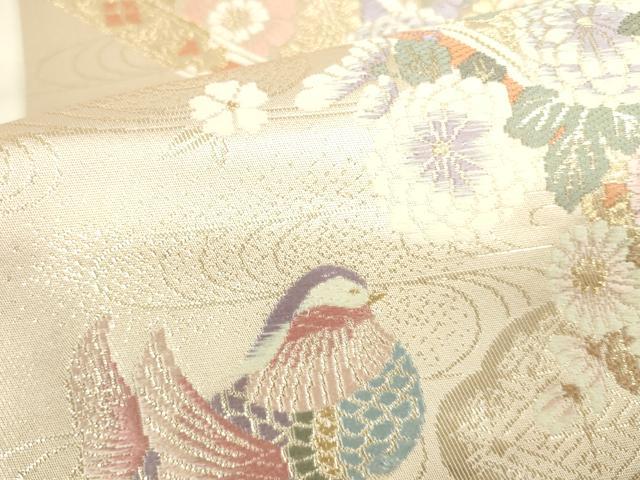 平和屋本店▼六通柄袋帯　唐織　花車文　本金箔二重織　正絹　逸品　DABI5450op