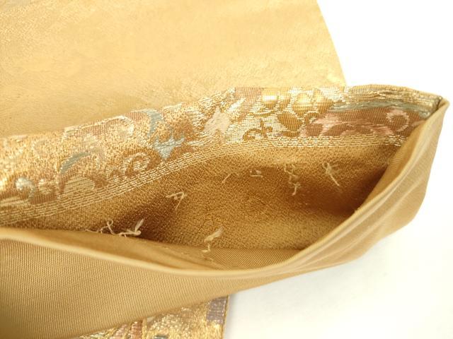 平和屋本店▼六通柄袋帯　鳳凰花文　本金箔　正絹　逸品　DABI5494op
