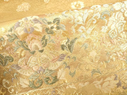 平和屋本店▼六通柄袋帯　鳳凰花文　本金箔　正絹　逸品　DABI5494op