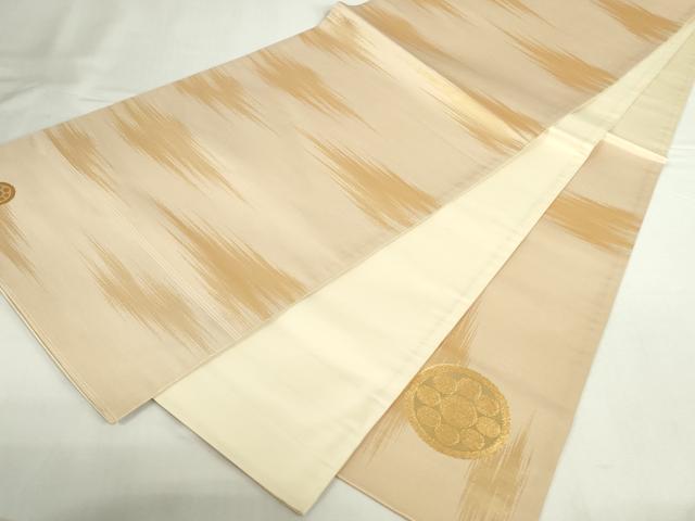 平和屋本店▼太鼓柄袋帯　霞花丸文　本金箔　正絹　逸品　DABI5502op