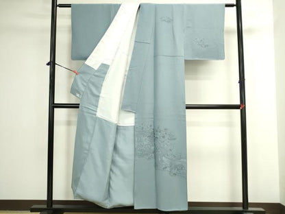 平和屋着物▼中国三大刺繍　スワトウ刺繍　汕頭刺繍　総刺繍　訪問着　道長地紙花文　正絹　逸品　DABI5522op