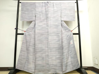 平和屋着物▼虹色創家　本郷大田子　小紋　霞文　暈し染め　正絹　逸品　DABI5525op