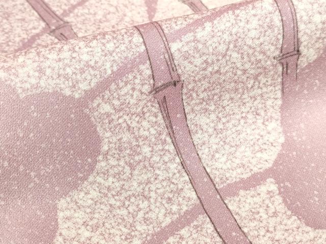 平和屋着物▼訪問着　笹竹文　シルエット　暈し染め　正絹　逸品　未使用　DABI5528op