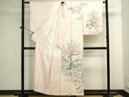 平和屋着物▼訪問着　花車文　暈し染め　正絹　逸品　DABI5539op