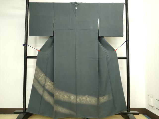平和屋着物▼豪華色留袖　寿光織　花鳥唐草文　暈し染め　金糸　正絹　逸品　DABI5562op