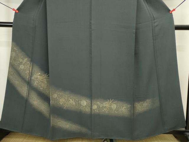 平和屋着物▼豪華色留袖　寿光織　花鳥唐草文　暈し染め　金糸　正絹　逸品　DABI5562op