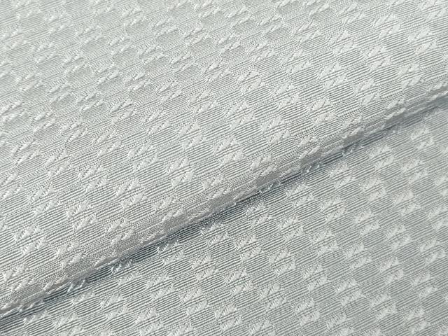 平和屋着物●上質な色無地　抽象地紋　暁鼠色　胴抜き仕立て　正絹　逸品　DABI5570op