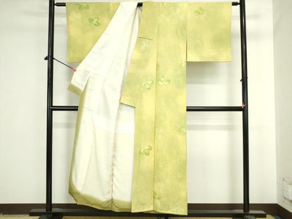 平和屋着物●上質な小紋　地紋起こし　桐唐草　暈し染め　正絹　逸品　DABI5573op