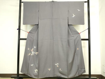 平和屋着物●本加賀友禅作家　稲手明仁　訪問着　舞花　正絹　逸品　DABI5577op
