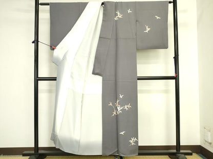 平和屋着物●本加賀友禅作家　稲手明仁　訪問着　舞花　正絹　逸品　DABI5577op