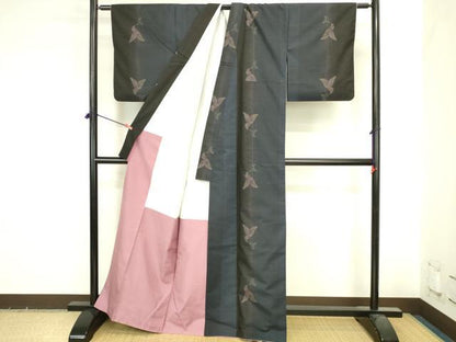 平和屋着物●本場大島紬　9マルキ　花間道　正絹　逸品　DABI5584op