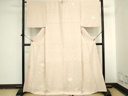 平和屋着物●中国三大刺繍　スワトウ刺繍　汕頭刺繍　総刺繍　訪問着　花菱文　正絹　逸品　DABI5586op