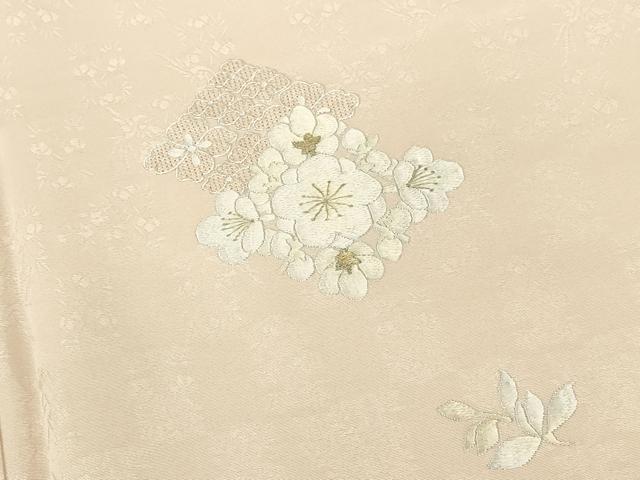 平和屋着物●中国三大刺繍　スワトウ刺繍　汕頭刺繍　総刺繍　訪問着　花菱文　正絹　逸品　DABI5586op