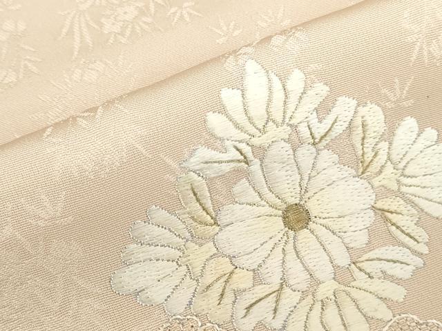 平和屋着物●中国三大刺繍　スワトウ刺繍　汕頭刺繍　総刺繍　訪問着　花菱文　正絹　逸品　DABI5586op