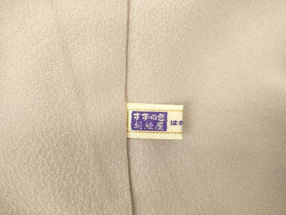 平和屋着物●訪問着　駒刺繍　草花　暈し染め　金彩　正絹　逸品　DABI5588op
