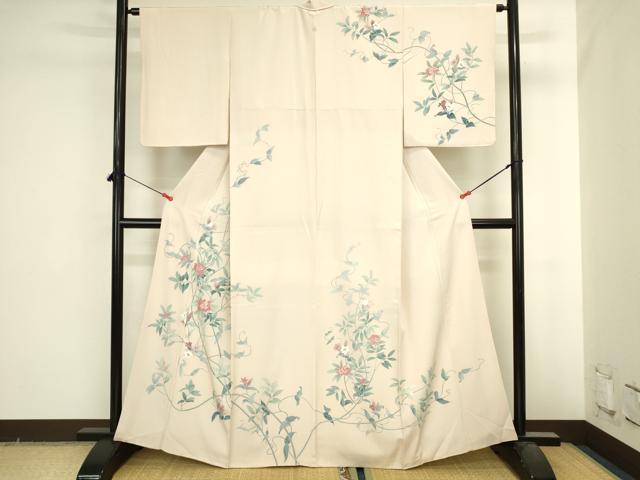 平和屋着物●訪問着　友禅　紫陽花　正絹　逸品　DABI5591op