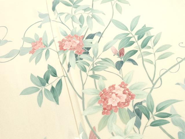 平和屋着物●訪問着　友禅　紫陽花　正絹　逸品　DABI5591op