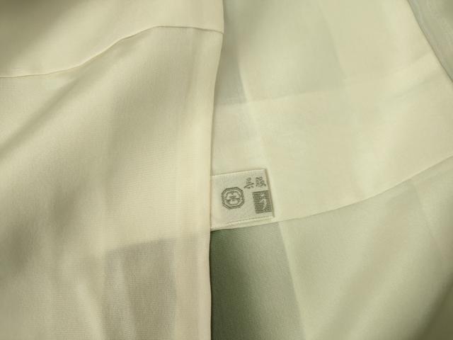 平和屋着物●訪問着　総刺繍　花籠文　暈し染め　金糸　正絹　逸品　DABI5595op