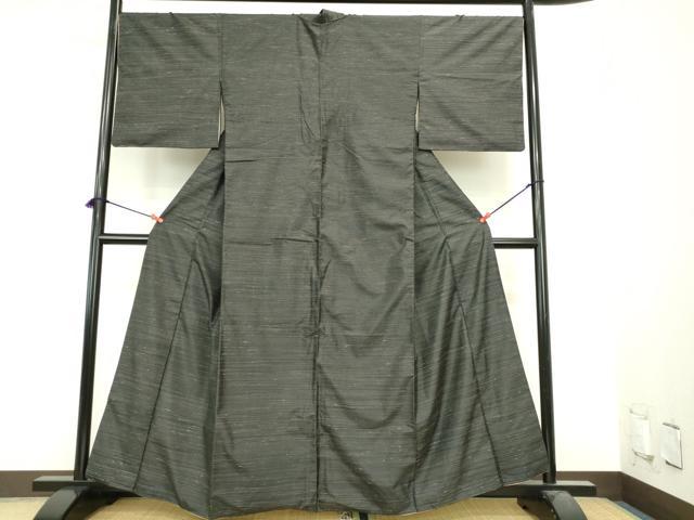 平和屋着物●上質な紬　霞文　正絹　逸品　DABI5596op