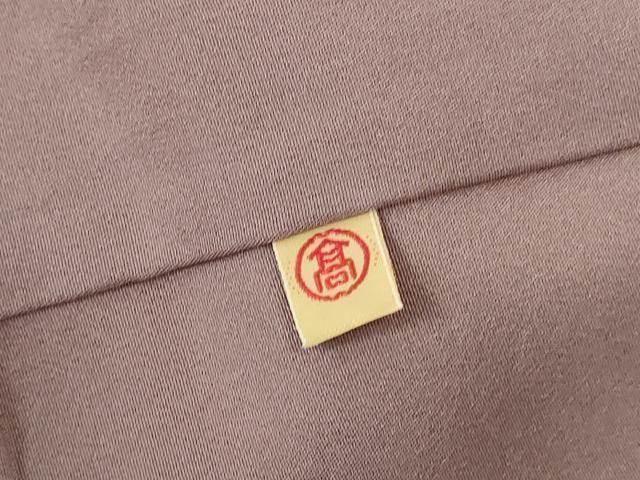平和屋着物●上質な色無地　花菱地紋　濃い浅紫色　高島屋扱い　正絹　逸品　DABI5603op