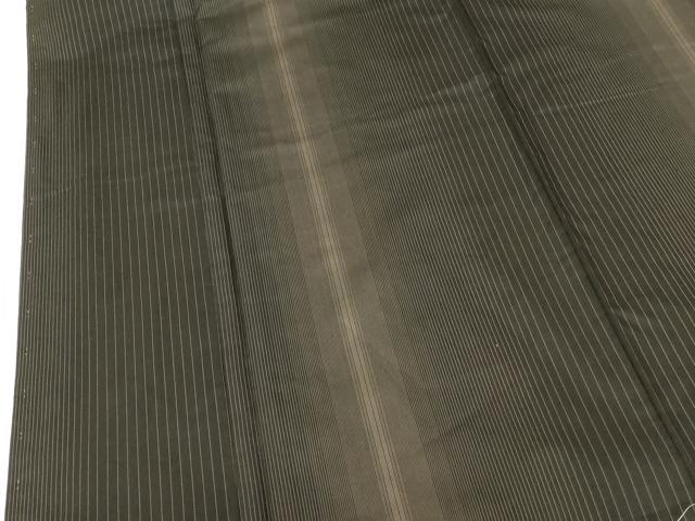 平和屋着物●本場縞大島紬　縞　正絹　逸品　DABI5613op