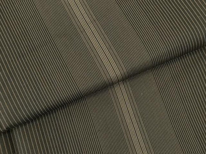 平和屋着物●本場縞大島紬　縞　正絹　逸品　DABI5613op