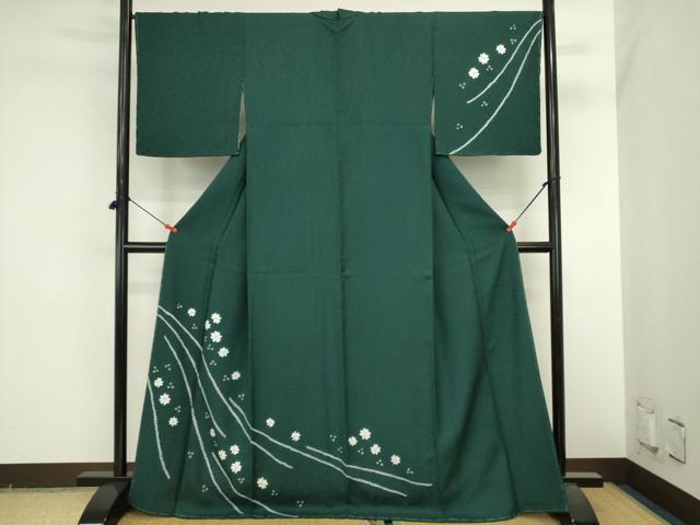 平和屋着物●訪問着　絞り　舞花　正絹　逸品　DABI5615op