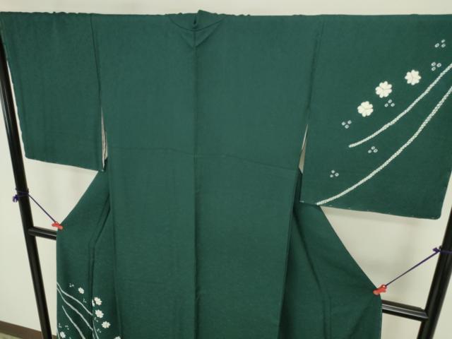 平和屋着物●訪問着　絞り　舞花　正絹　逸品　DABI5615op