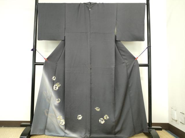 平和屋着物●訪問着　花丸文　松竹梅　暈し染め　金彩　正絹　逸品　DABI5618op