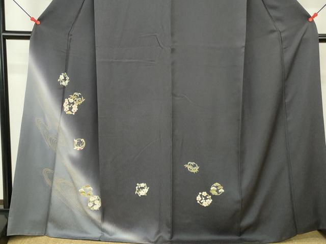 平和屋着物●訪問着　花丸文　松竹梅　暈し染め　金彩　正絹　逸品　DABI5618op