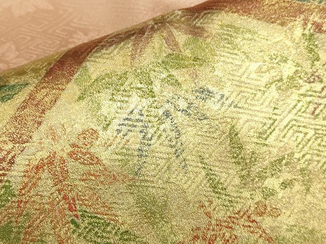 平和屋着物●豪華色留袖　駒刺繍　鳳凰花菱文　金彩　正絹　逸品　DABI5619op