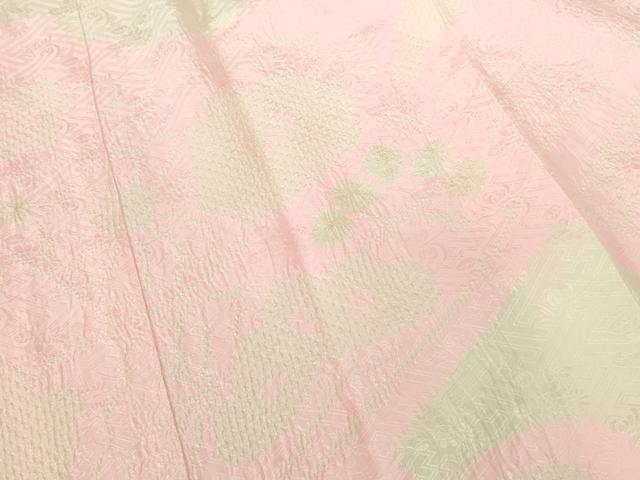 平和屋着物●振袖用長襦袢　袷　総絞り　舞梅文　ますいわ屋扱い　正絹　逸品　DABI5627op