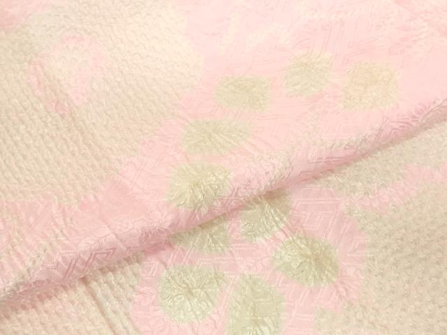 平和屋着物●振袖用長襦袢　袷　総絞り　舞梅文　ますいわ屋扱い　正絹　逸品　DABI5627op