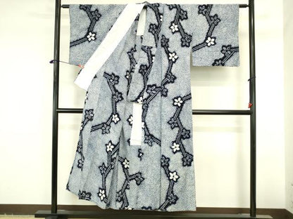 平和屋着物∴夏物　浴衣　有松鳴海絞り　舞花　綿　逸品　DABI5658op