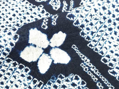 平和屋着物∴夏物　浴衣　有松鳴海絞り　舞花　綿　逸品　DABI5658op
