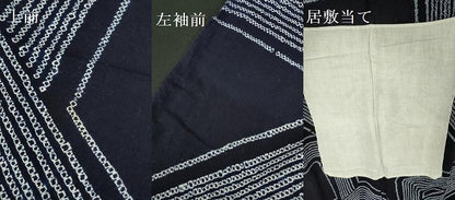 平和屋着物∴夏物　浴衣　有松鳴海絞り　幾何学文様　綿　逸品　DABI5674op