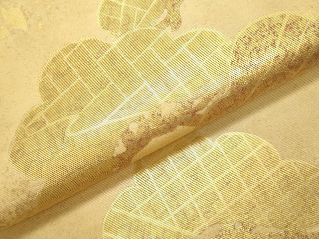 平和屋本店▼太鼓柄袋帯　松　本金　金彩　正絹　逸品　未使用　DABI5722op